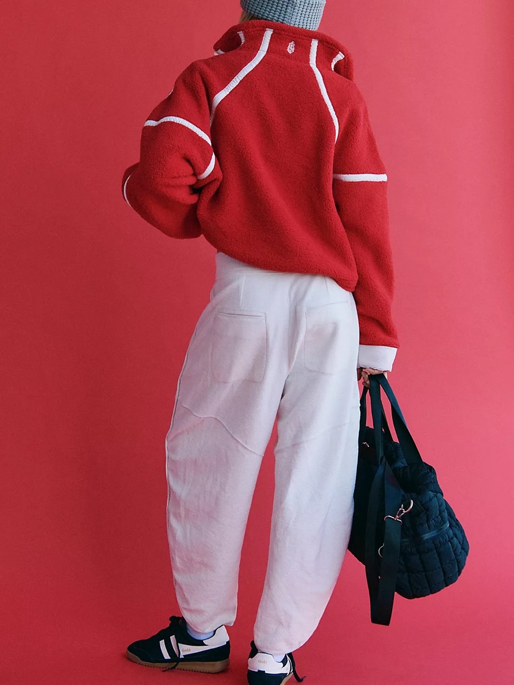 FP Movement Timko High-Waist slight barrel leg Pants in optic white - Picture 6 of 16